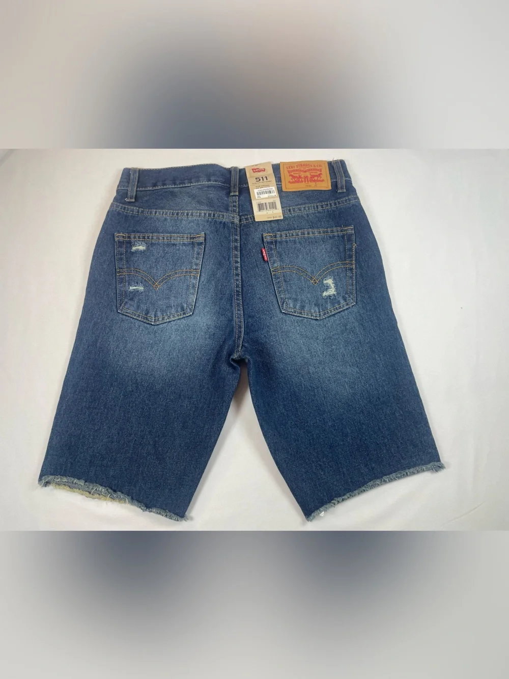 Levi's Dark Blue Denim Knee-Length Boys' Shorts